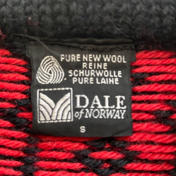 Vintage 90s Dale Of Norway Sweater Womens Small Wool Heavy Knit Nordic Reindeer - Picture 11 of 14
